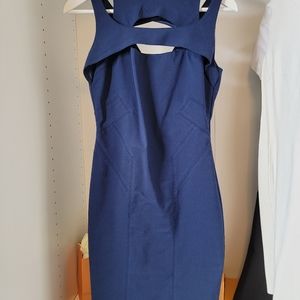 Marciano Size 4 blue cutout dress